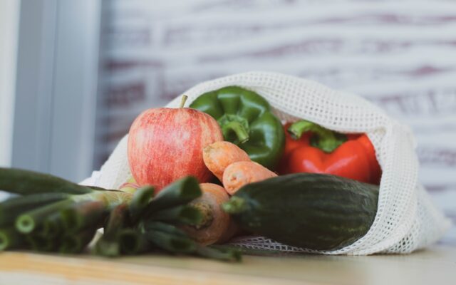 Sacchetti Riutilizzabili in Rete di Cotone per Frutta Set 5