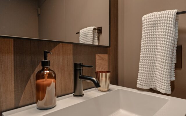 Set 3 Dispenser Sapone in Bambù e Vetro Relaxdays