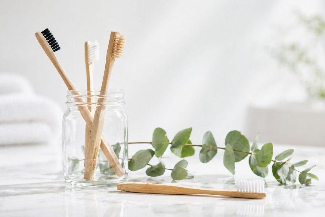 Spazzolini da Denti in Bambù Biodegradabili Set 8